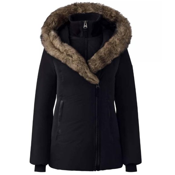 NWT MACKAGE Women's Ladies ADALI-SH Black Natural  Down Coat XS - Picture 1 of 14
